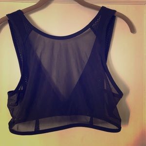 Lululemon transparent crop tank